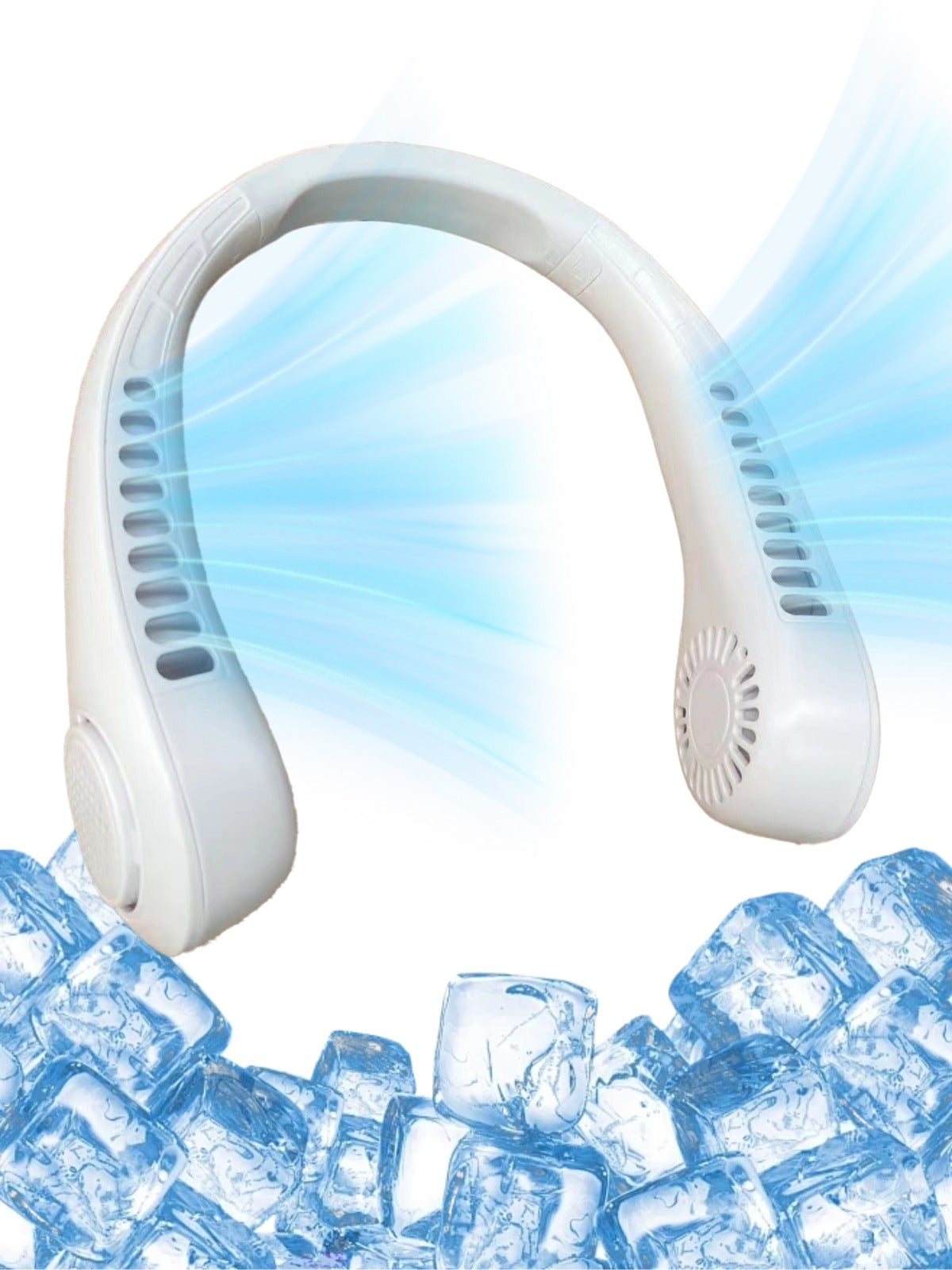 Compare Neck portable fan usb charging suitable for sports travel outdoor indoor white at KSA Price