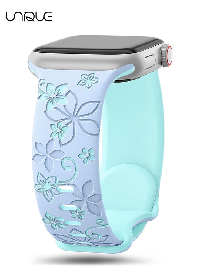 Floral Engraved Bands - Compatible with Apple Watch…