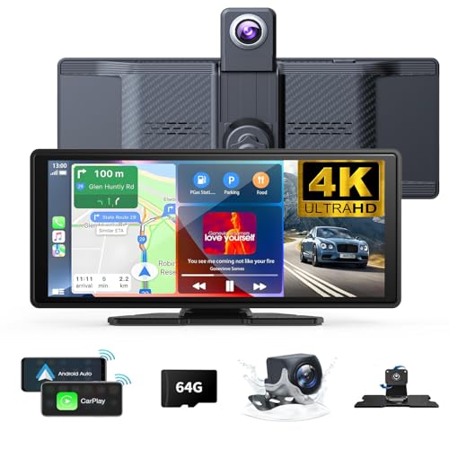 Wireless Carplay Screen for Car 1026 4K 360…