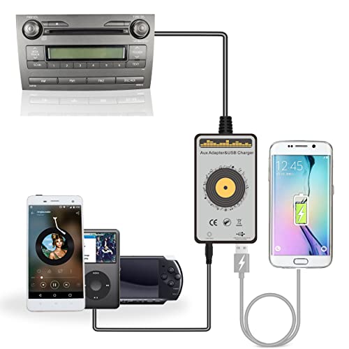 Compare Yomikoo Car Audio AUX Input & USB Charging Interface 3.5mm Auxiliary Adapter 2nd Gen for Toyota Camry 20062011, RAV4 20032011, Avensis 20032011, Corolla 20052011, Tacoma 20042008 at KSA Price