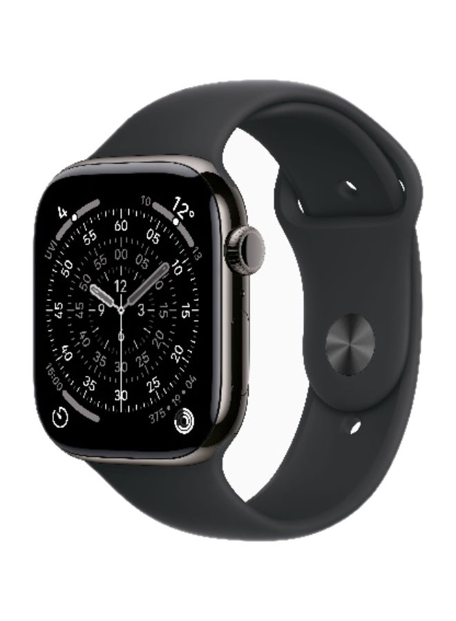 Compare Watch Series 11 GPS + Cellular 46mm International Version Slate Titanium Case With Black Sport Band  ML at KSA Price
