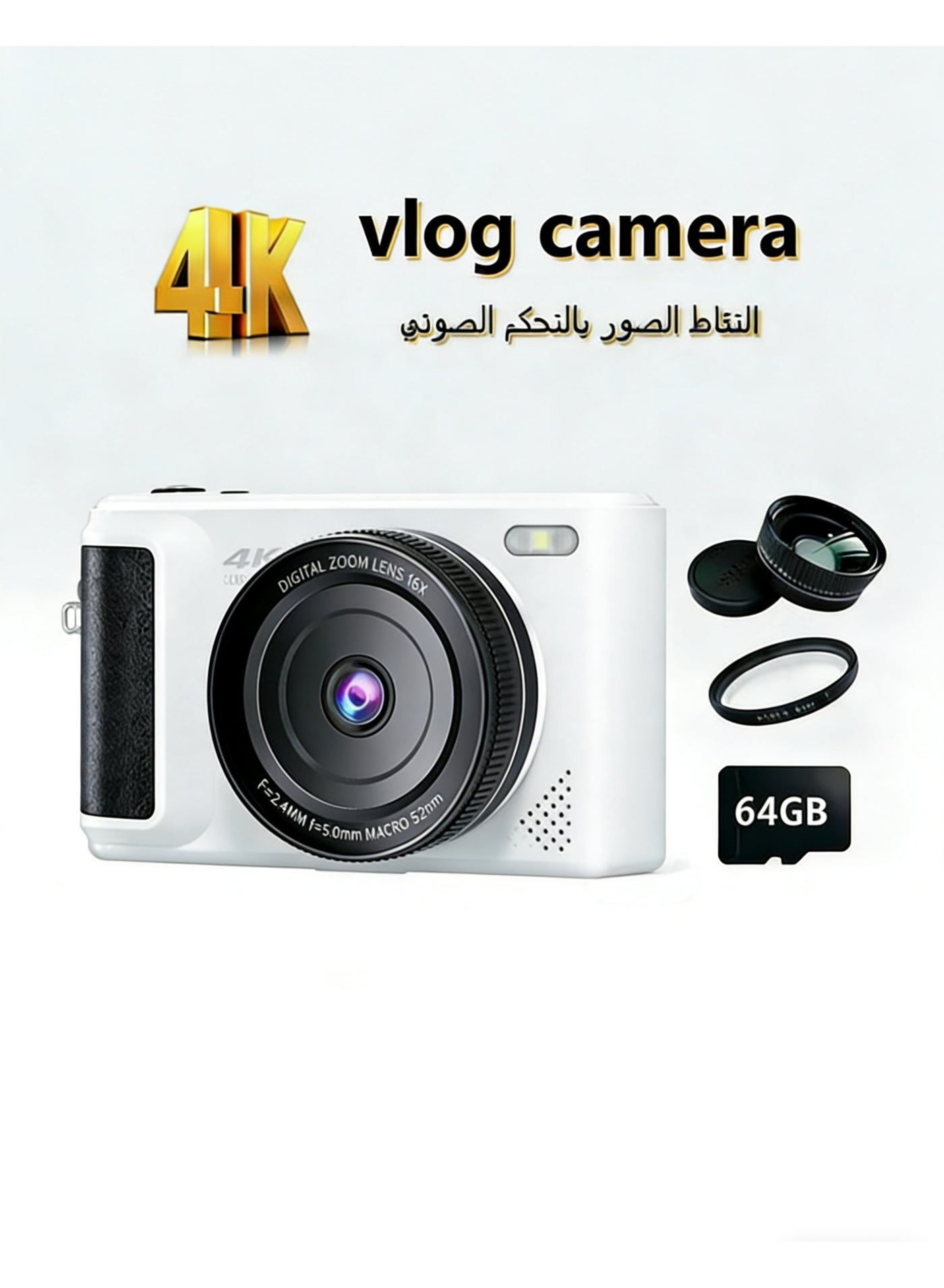 Digital Camera, 4K Vlogging Camera, Kids Camera…
