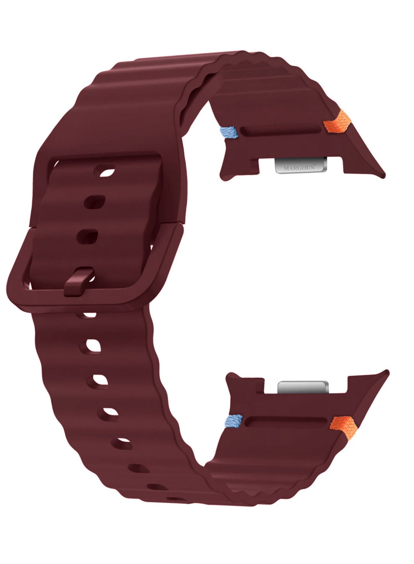 Compare Silicone Ocean Band for Samsung Galaxy Watch 8 Classic 46mm and Watch 8 40mm 44mm  Sport Band Strap  Wine Red at KSA Price
