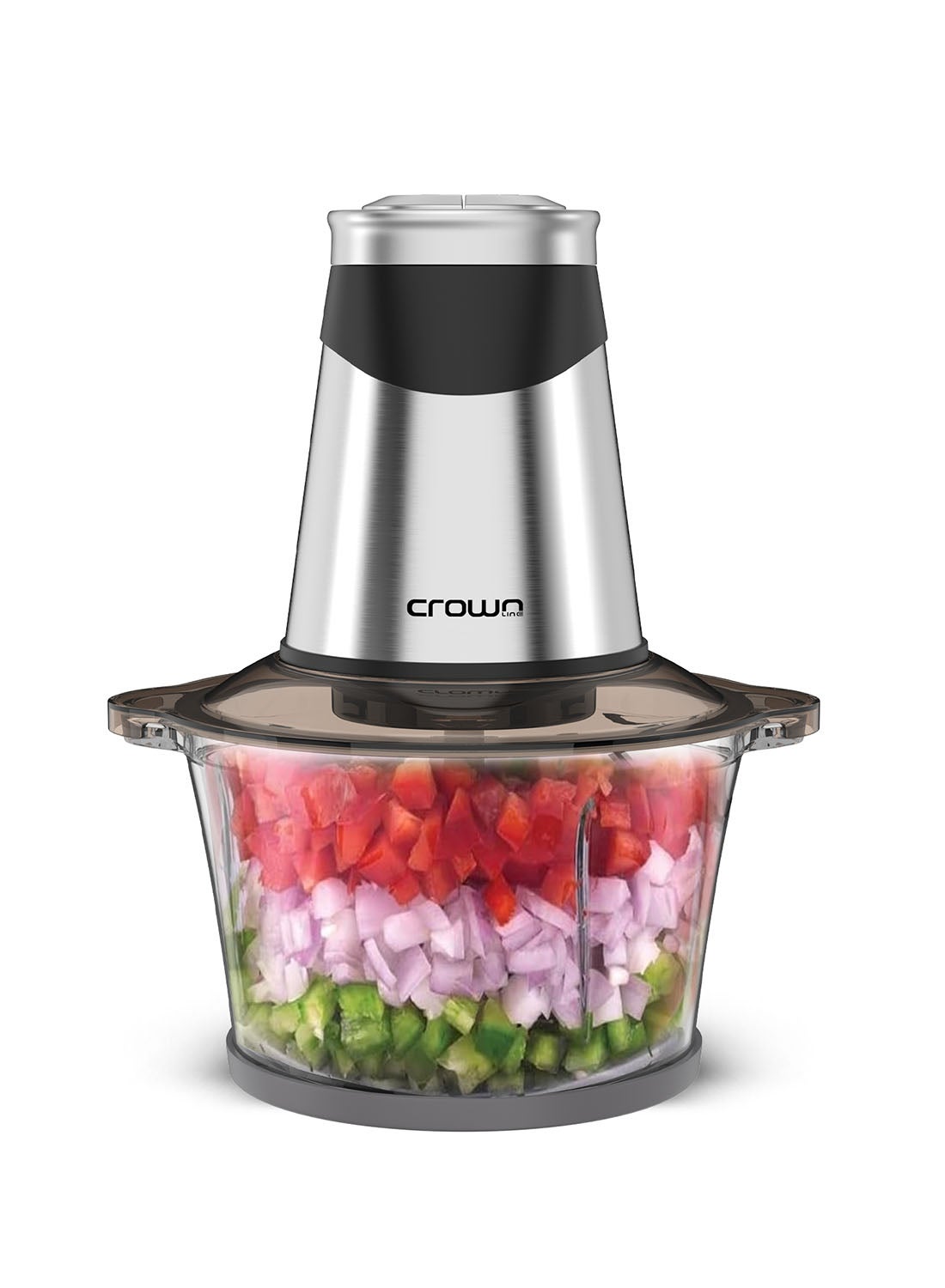Electric Food Chopper & Grinder, 500W, 2-Speed…