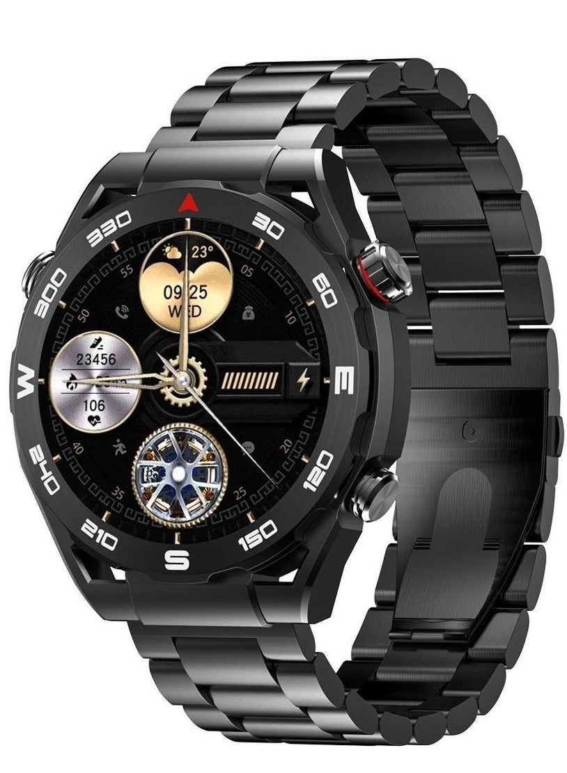 Compare Smart Watch for Men  1.43 AMOLED Full Touch Screen, Bluetooth Calling, IP68 Waterproof, Zinc Alloy Band, Heart Rate Monitoring, Sleep Tracking & Blood Oxygen Level, 120+ Sports Modes, Fitness Tracker, Wireless Charging, Smart Notificati at KSA Price