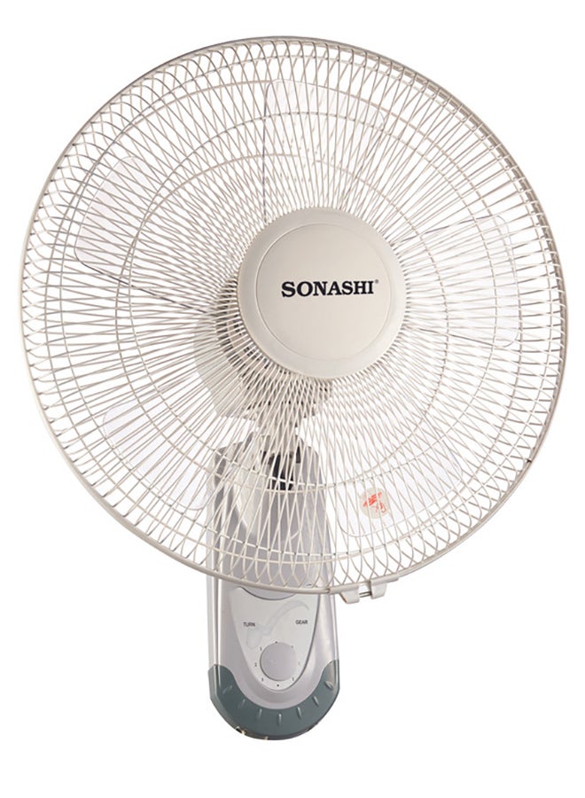 Compare 16 Inch Wall Fan With 3 Speeds And Oscillation Function | Circulating Double String Switch With Overheat Protection Feature | Low Noise Design 60 W SF8029W Grey at KSA Price