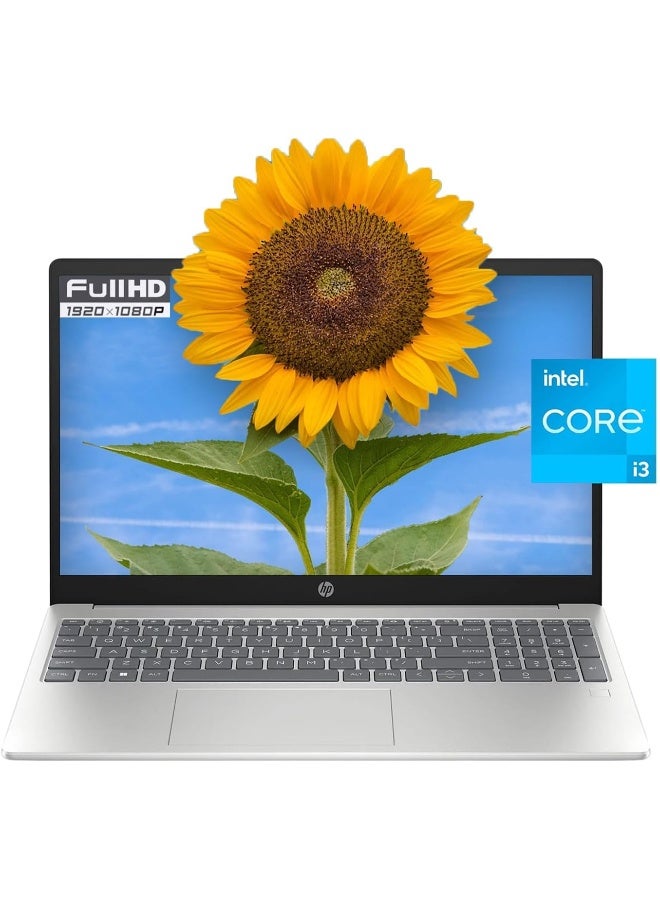 Compare HP 15.6 inch FHD Laptop, Intel Core i3N305, 8GB RAM, 256GB SSD, Intel UHD Graphics, Fingerprint, USB TypeC, HDMI, WiFi 6, Bluetooth 5.3, Windows 11 Home, Natural Silver, EAT 64GB USB Flash Drive English Natural Silver at KSA Price