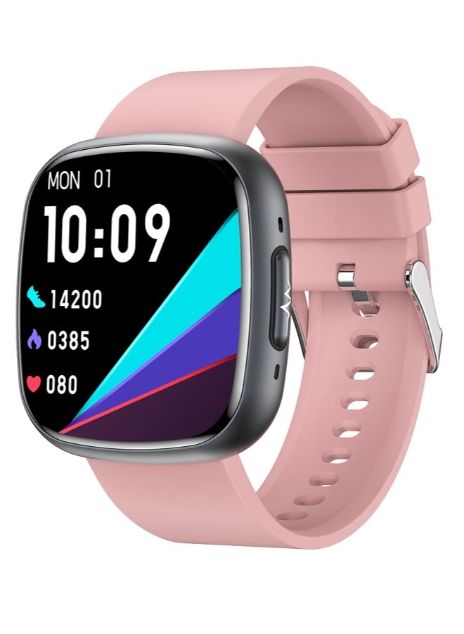 Compare Mens And Womens Watches Smartwatches Sports Watches Multiple Sports Modes Bluetooth Calling Health Monitoring IP68 Waterproof UltraLong Battery Life ET593 Pink at KSA Price