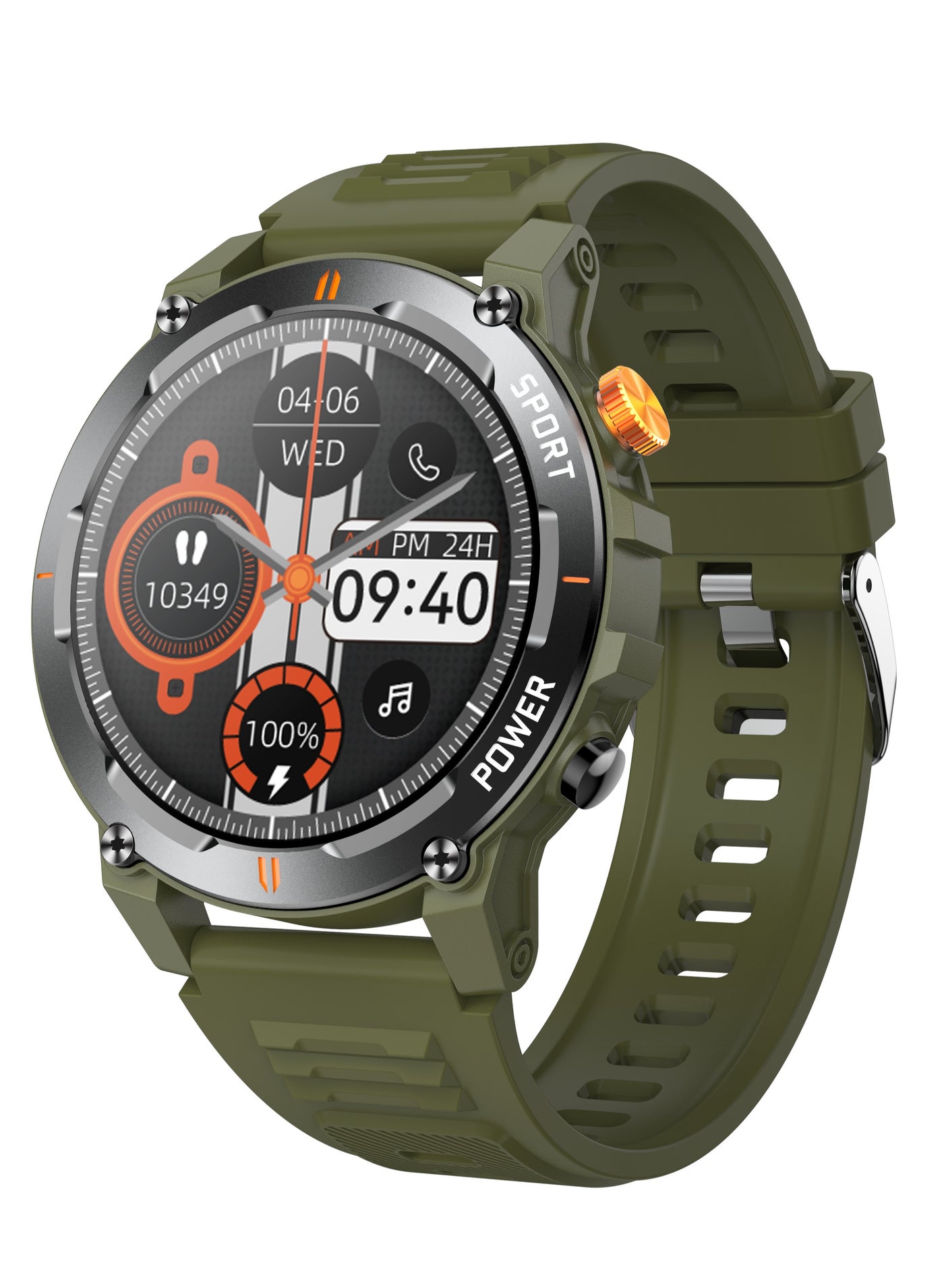 Compare Smart Watch, Always On Display Bluetooth Call Waterproof Fitness Watch Compatible with Android iOS Green at KSA Price