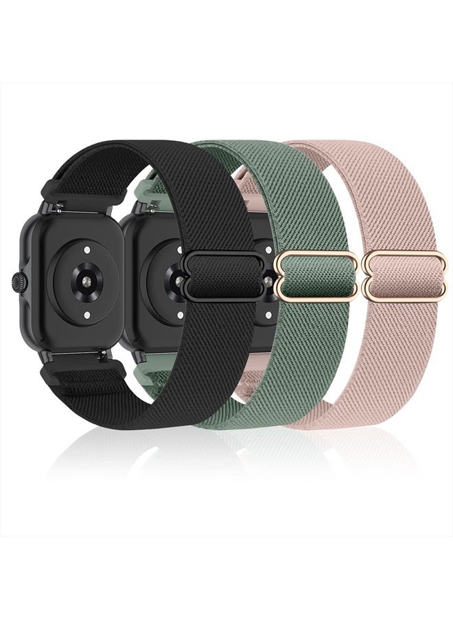 3 Pack Stretchy Nylon Watch Bands Compatible with…