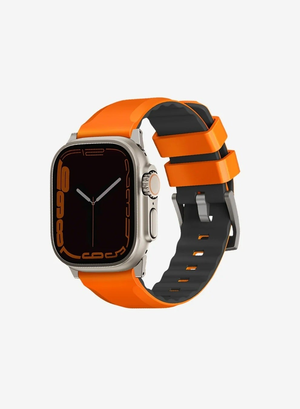 Compare Linus Waterproof AiroSoft SIlicone Strap For Apple Watch 49 45 44 42 Mm Orange at KSA Price