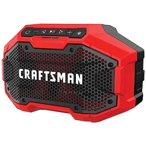 Compare CRAFTSMAN V20 Wireless Portable Bluetooth Speaker, Tool Only CMCR001B, Red at KSA Price