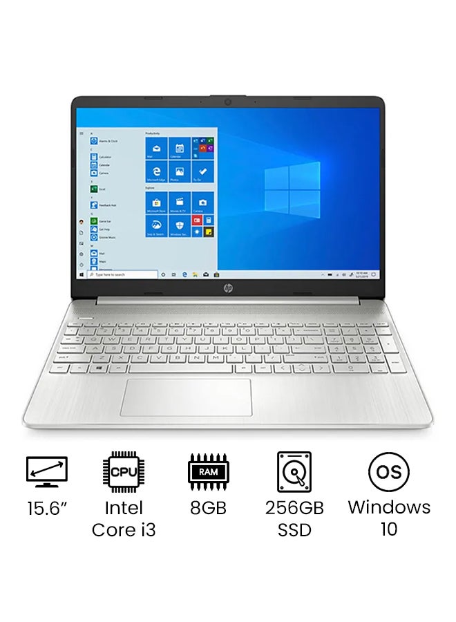 Compare 15DY2091WM Upgraded Version Laptop With 15.6Inch HD Display, Core i31115G4 Processer8GB RAM256GB SSDIntel UHD Graphics International Version EnglishArabic Natural Silver at KSA Price