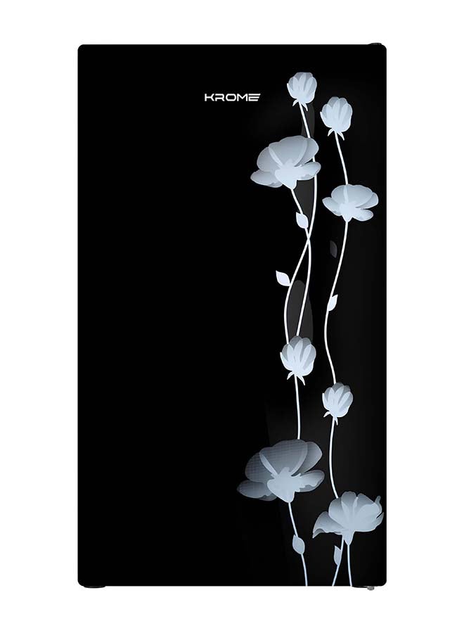 Compare KROME Glass Door Refrigerator, 141L Gross  90L Net Capacity, Direct Cool, Floral Design, R600a Refrigerant KRRF141GG black at KSA Price
