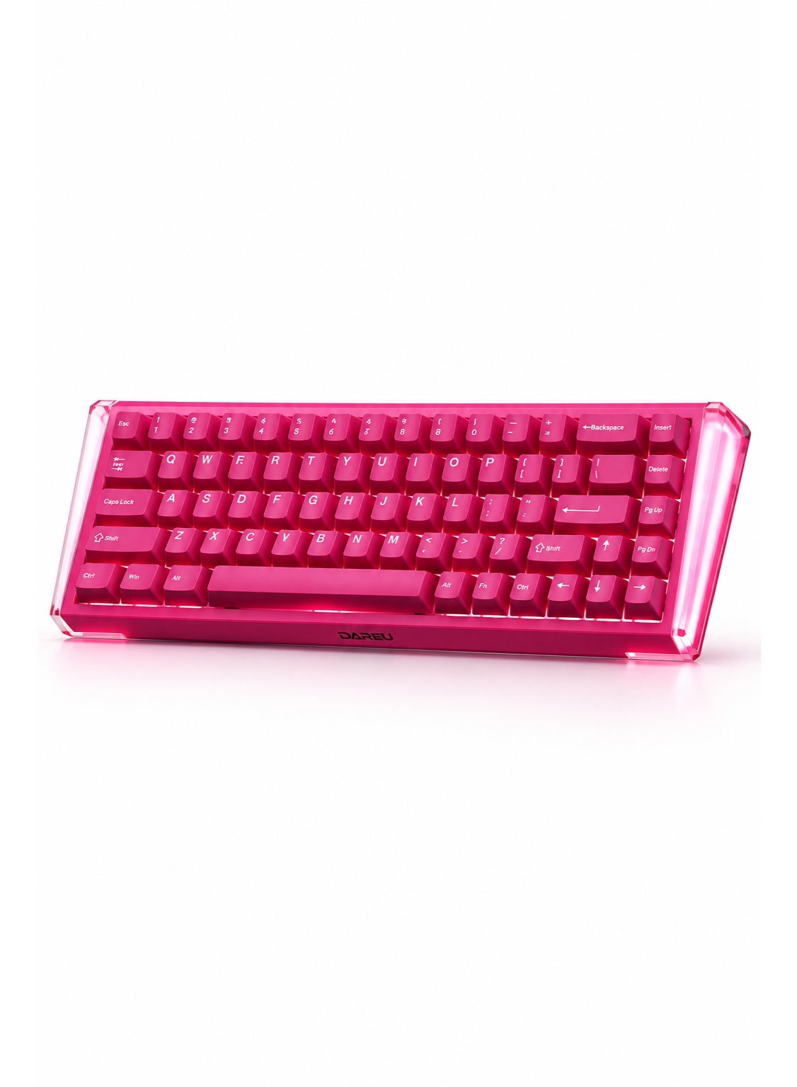 Compare DAREU COOL68 Pink Magnetic Gaming Keyboard, 68Key 65% Compact Mechanical Keyboard, 8000Hz Polling Rate, 0.01mm Rapid Trigger, 0.1ms Low Latency, Gasket Mount, Wired TypeC, Illuminated Side Panels at KSA Price
