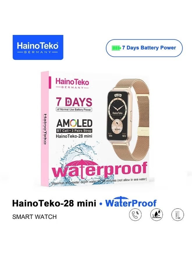 HainoTeko-28 Mini Smart Watch for Ladies, AMOLED Display,…