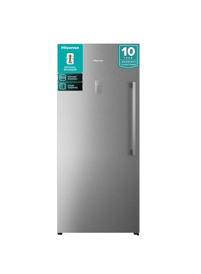 Compare 769 Gross592 Net Capacity , Single Door Fridge,With Inverter,Left open DoorWith  Glass Shelf,  Total No frost, LED Touch Control FV3N769NAI Silver at KSA Price