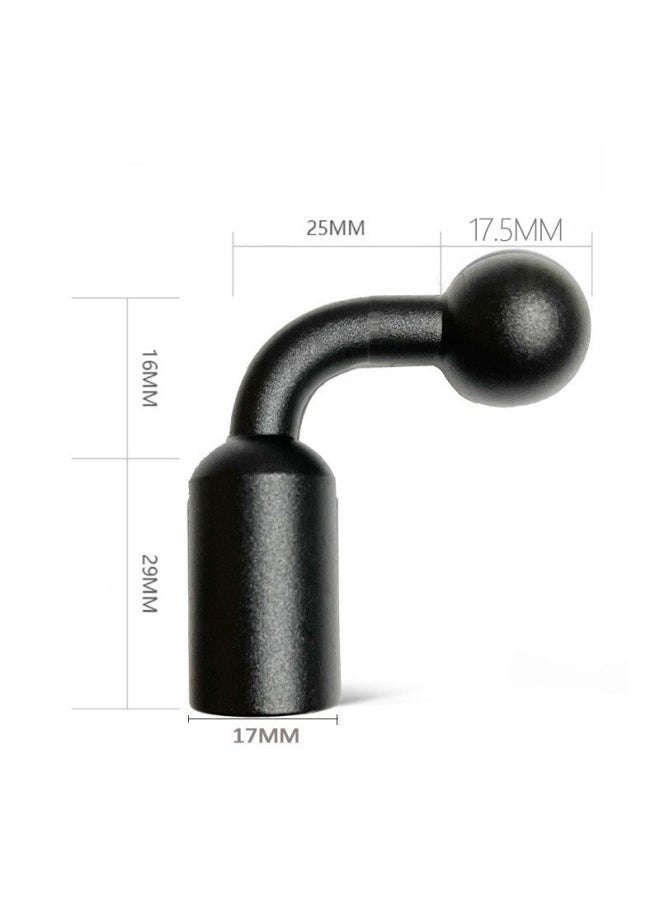 Compare Aluminum Alloy 1717.5mm Ball Head Bending Bracket Mobile Phone Flat Clip Live Car Sports Camera 14 ScrewColor:17.5mm Black Bending at KSA Price