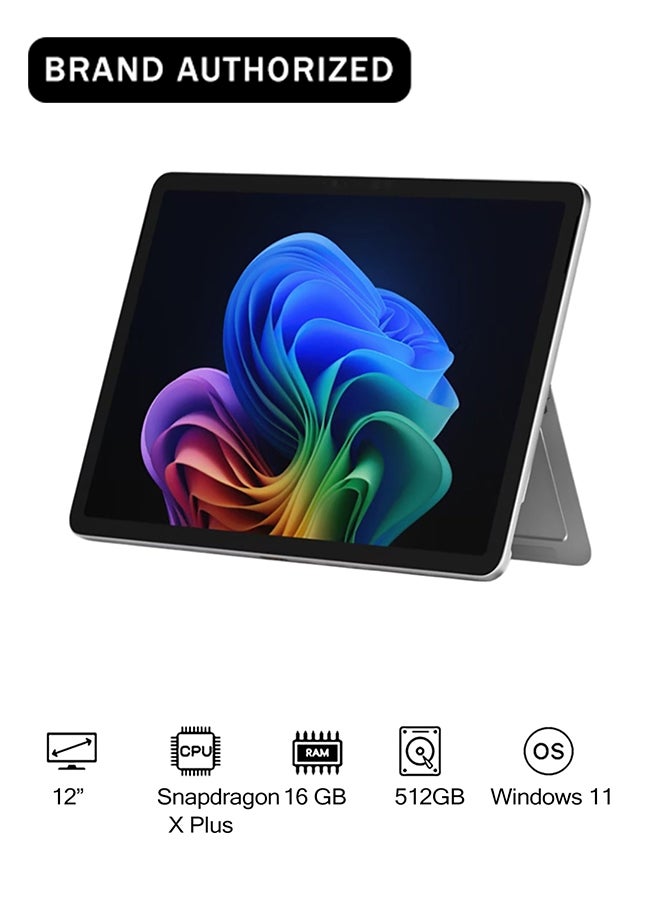 Compare Surface Pro 12 Copilot+PC, 2 in 1, Snapdragon X Plus 8 Core, 16GB RAM, 512 SSD + Keyboard Platinum at KSA Price