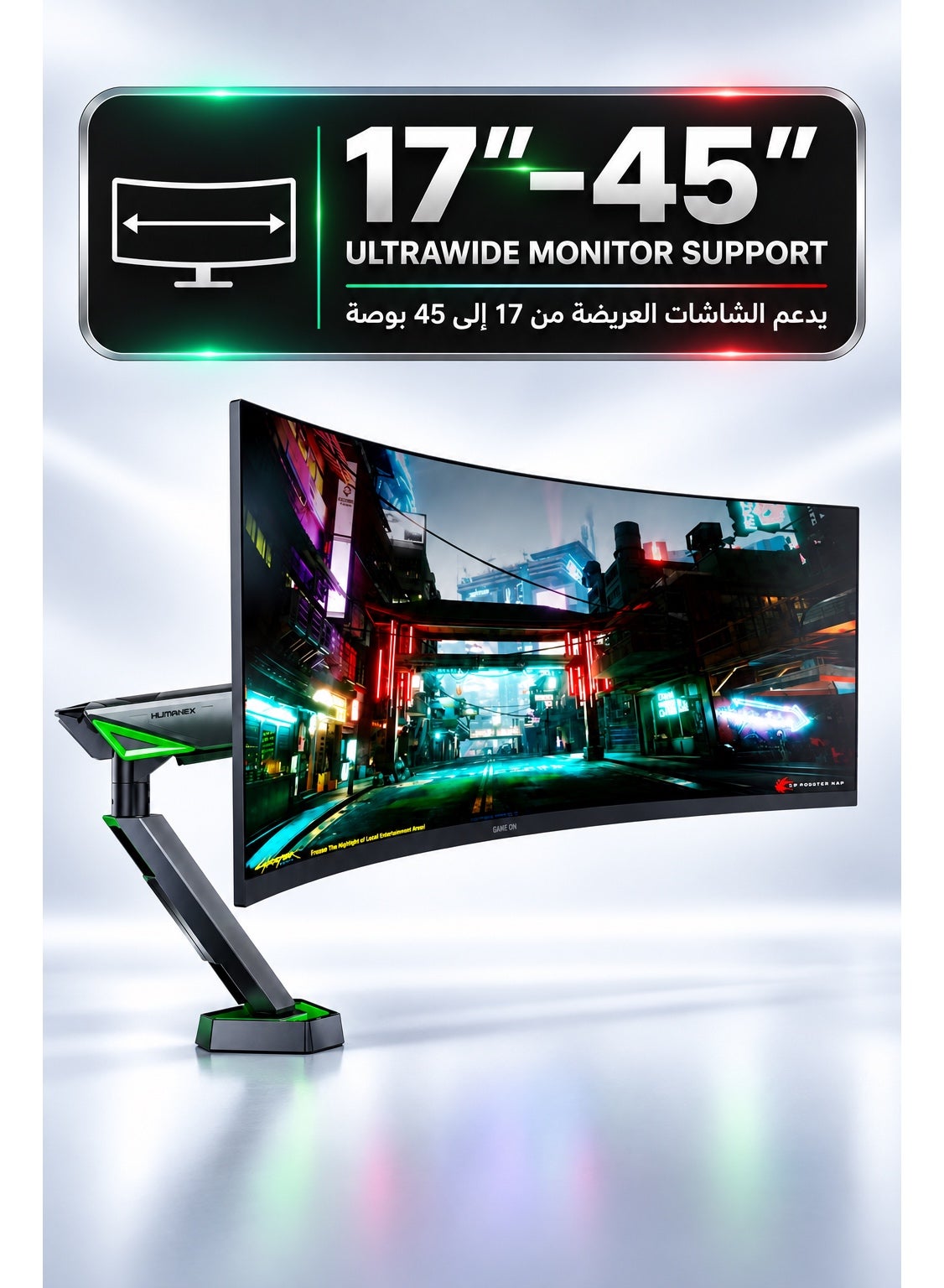 Gaming Monitor Arm & Single Monitor Stand, Heavy Duty…