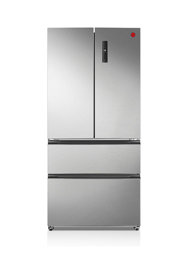 Compare Hoover 670L French Door Refrigerator, Inverter Compressor, LED Display with Touch Control, Silver, 531L Net 670L Gross – HFDK670S HFDK670S Silver at KSA Price