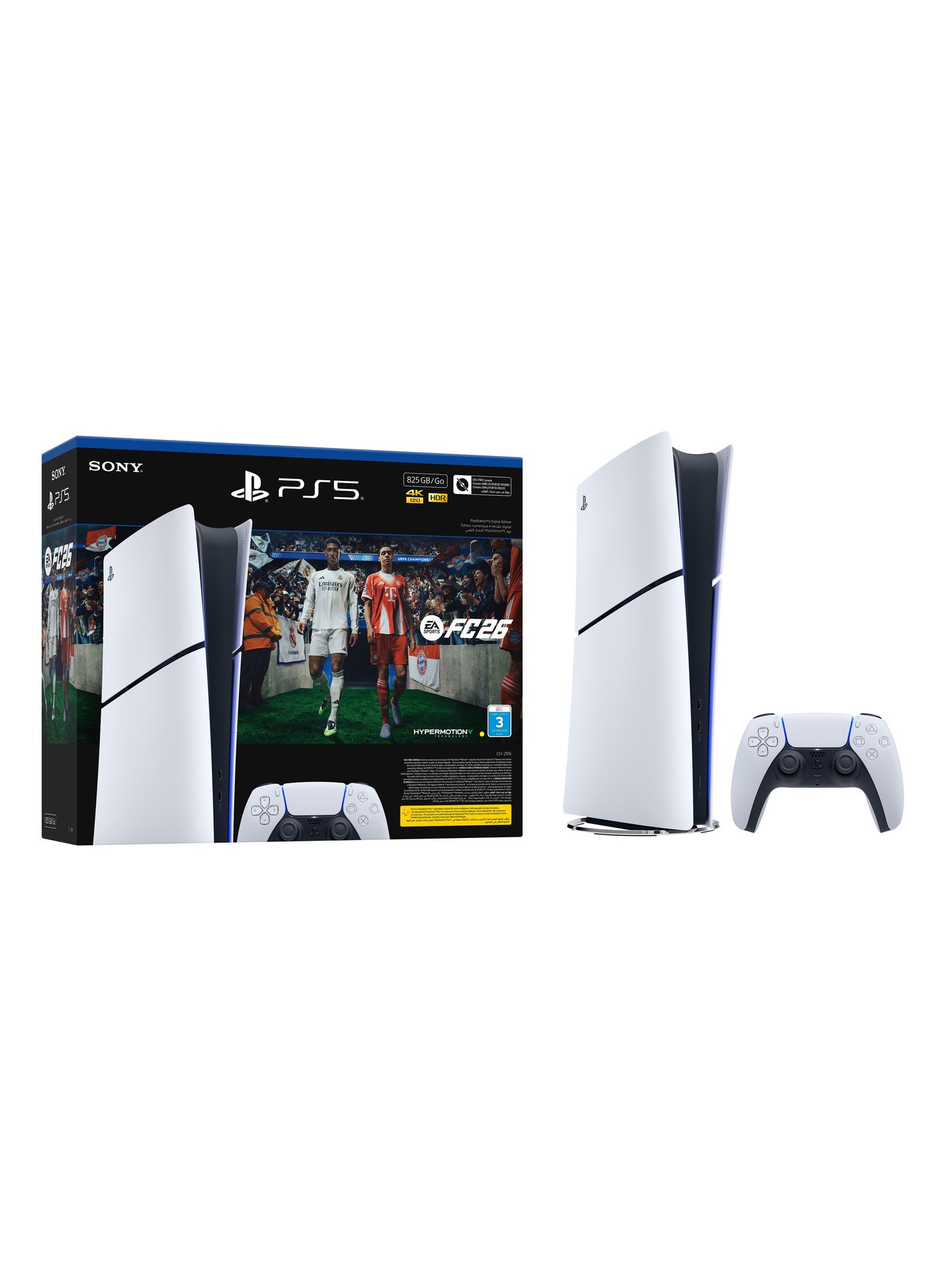 Compare PlayStation 5 Digital Edition with EA SPORTS FC 26 Bundle at KSA Price