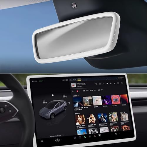 Compare 2 in 1 Interior Sets Protector Trim Frame Compatible with Tesla Model Y 3 Highland Juniper 20202025 2026 Accessories Screen Edge Trim Rearview Mirror Cover Decorations Center Console Decor White at KSA Price