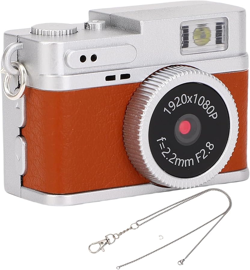 Vbestlife Mini Keychain Camera 1080P HD Retro Digital…