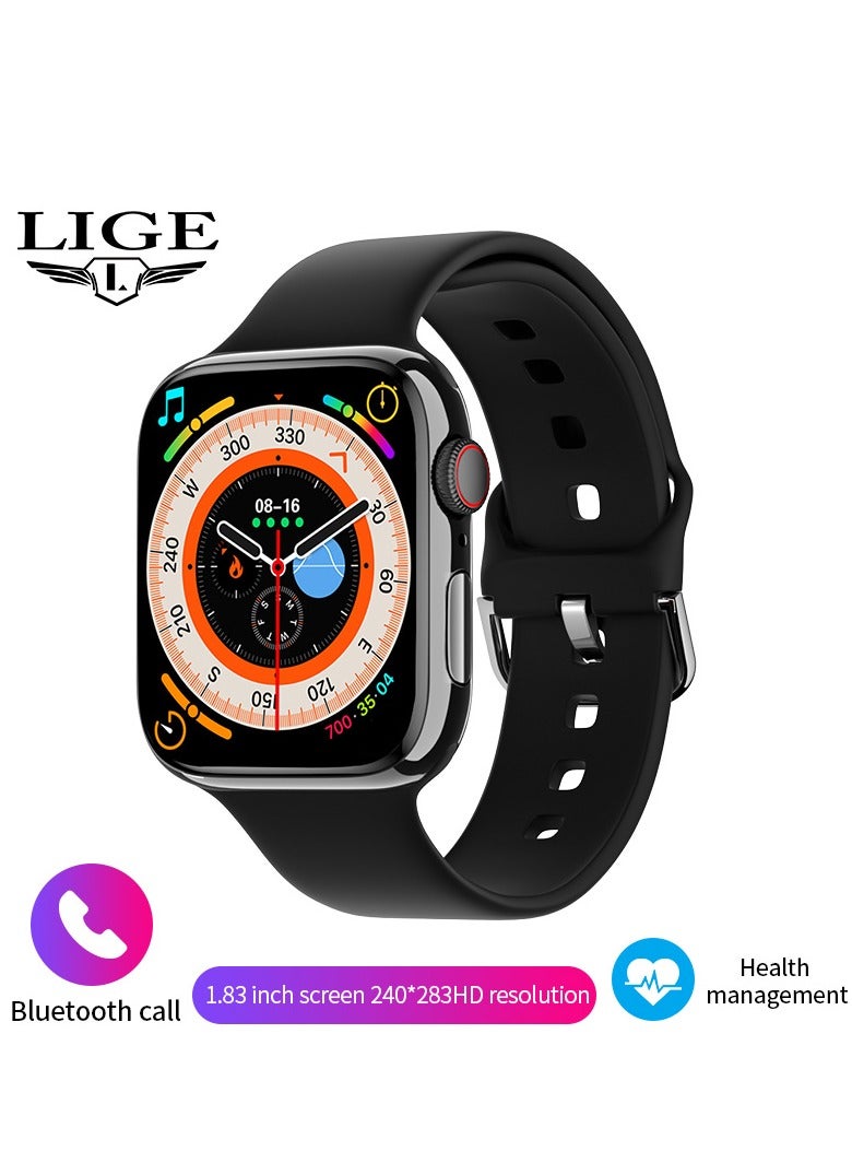 Compare Smart Watch Full Touch Screen X 19PRO MAX Waterproof Sports Watches Silicone Black Strap Support Arabic at KSA Price