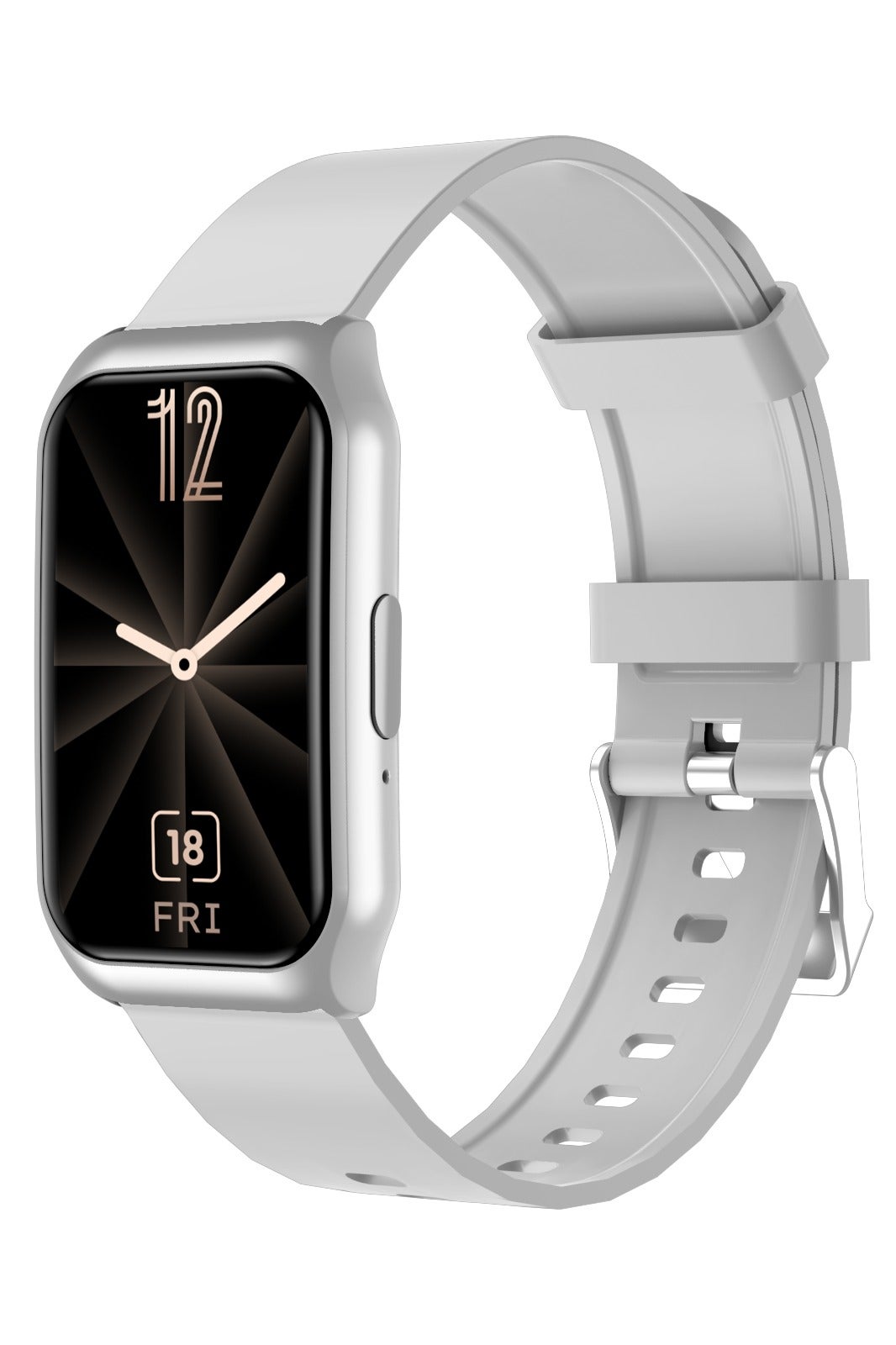 Compare Track Fit Smart Watch with Health Monitoring & 5 Days Working Time  Ai Voice Assistant  Bluetooth Calls  125KB RAM & 16Mb ROM  Music Player  Exercise Records  IP65 Waterproof  Silver at KSA Price