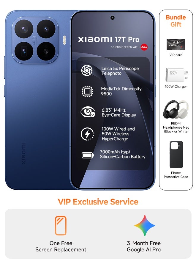 Compare 17T Pro Dual SIM 5G Deep Blue 12GB RAM 256GB With Headphone  Middle East Version at KSA Price