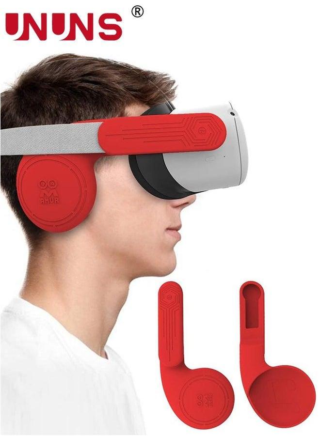 Compare Silicone Ear Cover Set For Meta Quest 2,VR Headset To Enhanced Sound,For 2 Accessories Headphone Extension Cover,1 Pair Red at KSA Price