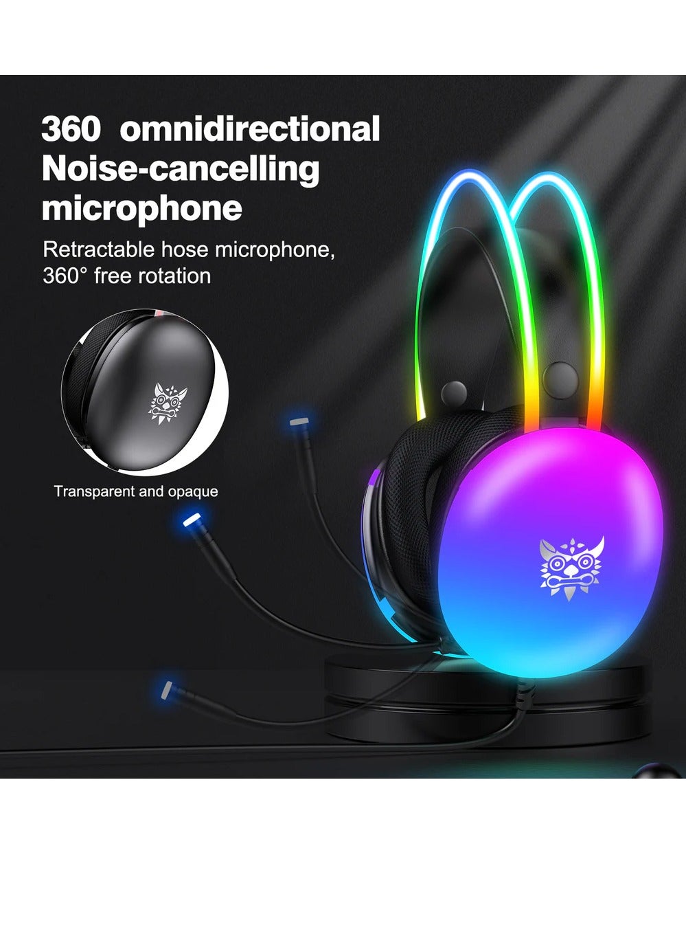 Onikuma X25 Gaming Headset Over-Ear Gaming Wired…