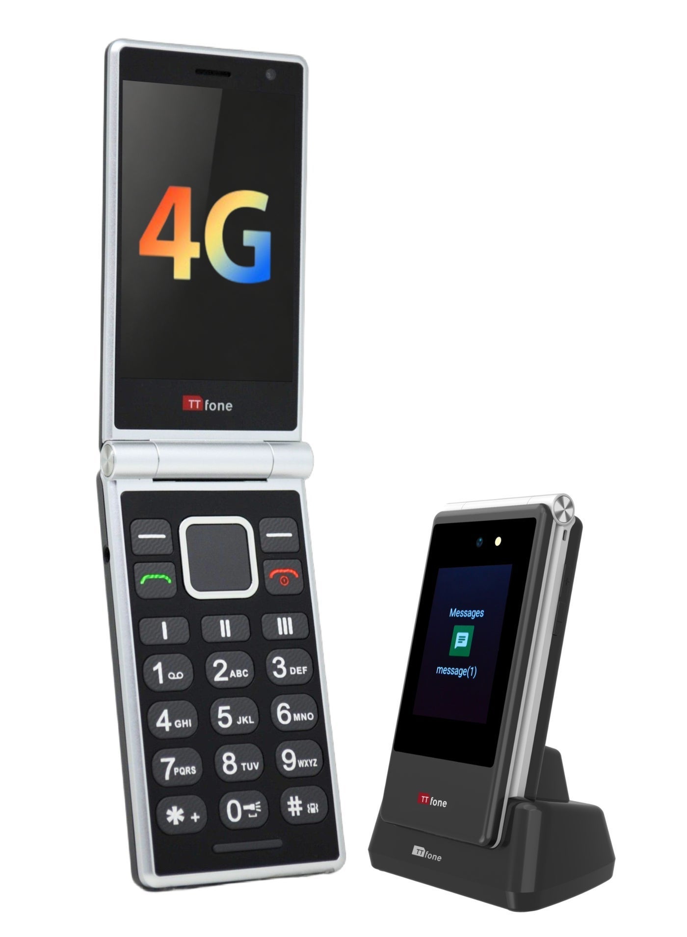 Compare TTfone TT990 4G Flip Phone with Android 14 DeGoogled, WhatsApp, 3.5” Touchscreen, SOS Button, Big Buttons, 64GB at KSA Price