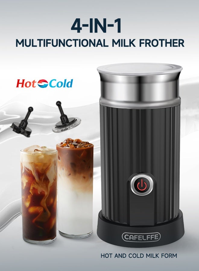 Compare Electric Milk Frother 4 In 1 Coffee And Milk Steamer Hot Cold Milk Frothing For Latte And Cappuccino at KSA Price