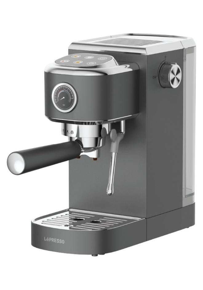 Compare Coffee Machine with Powerful Boiler, Espresso Machine with Hot & Cold Coffee Maker, 20Bar, PCB Control with 6 Touch Buttons, Stainless Steel Shell, 1350W Power with Steam Wand  Gray at KSA Price