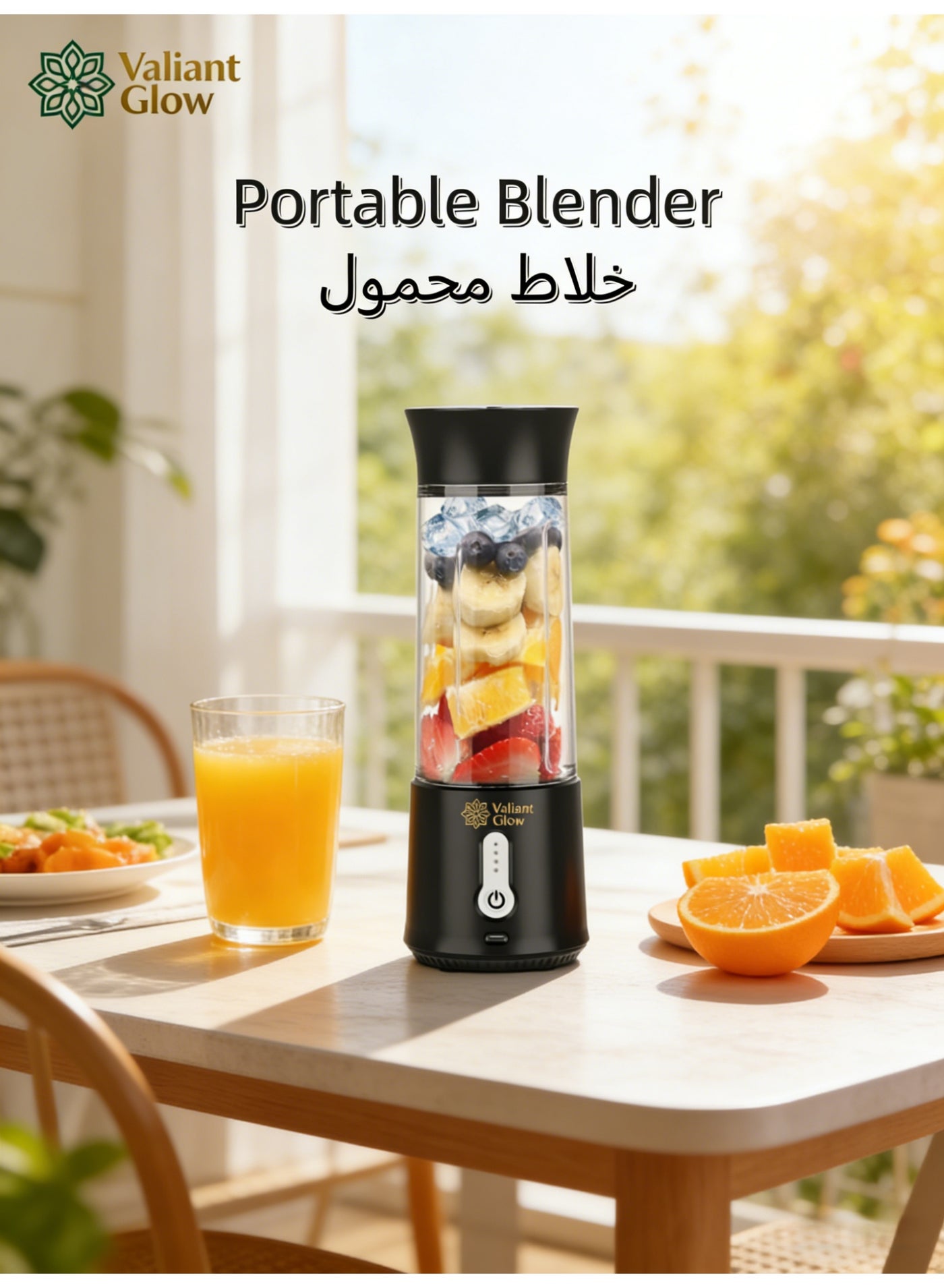 Portable Blender 22000 RPM – USB Rechargeable, 500ml,…