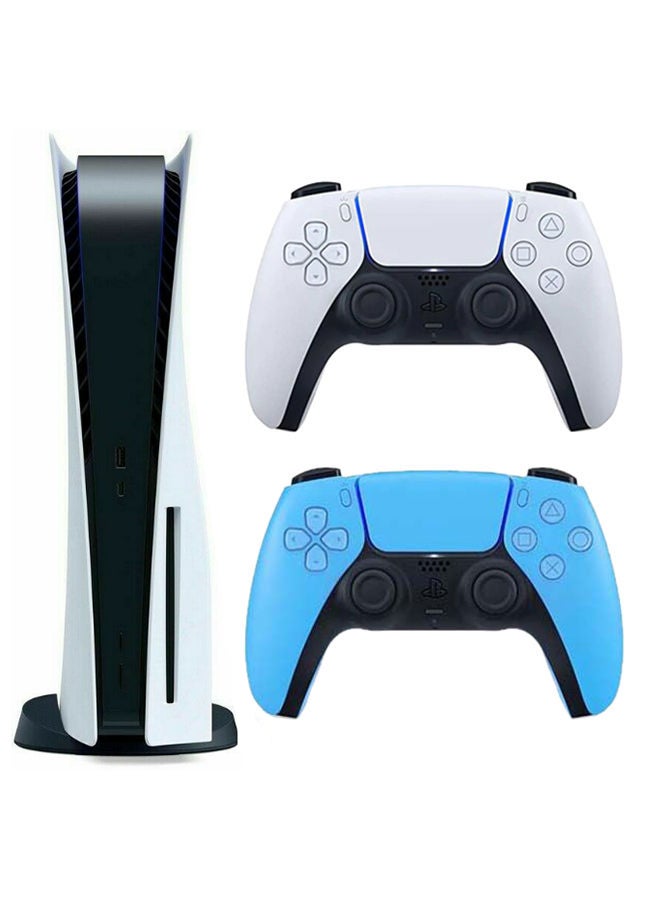 Compare Play Station 5 Console Disc Version With Extra Wireless Controller BlueBlack at KSA Price