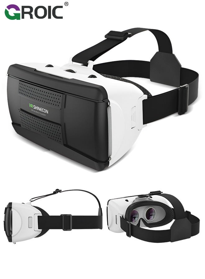 Compare 3D VR Headset Compatible with AndroidiOS, Virtual Reality Game System, Black Smart VR Glasses, 360° Panoramic Immersive Experience, Universal Virtual Reality Goggles for Kids & Adults, Myopia Within at KSA Price