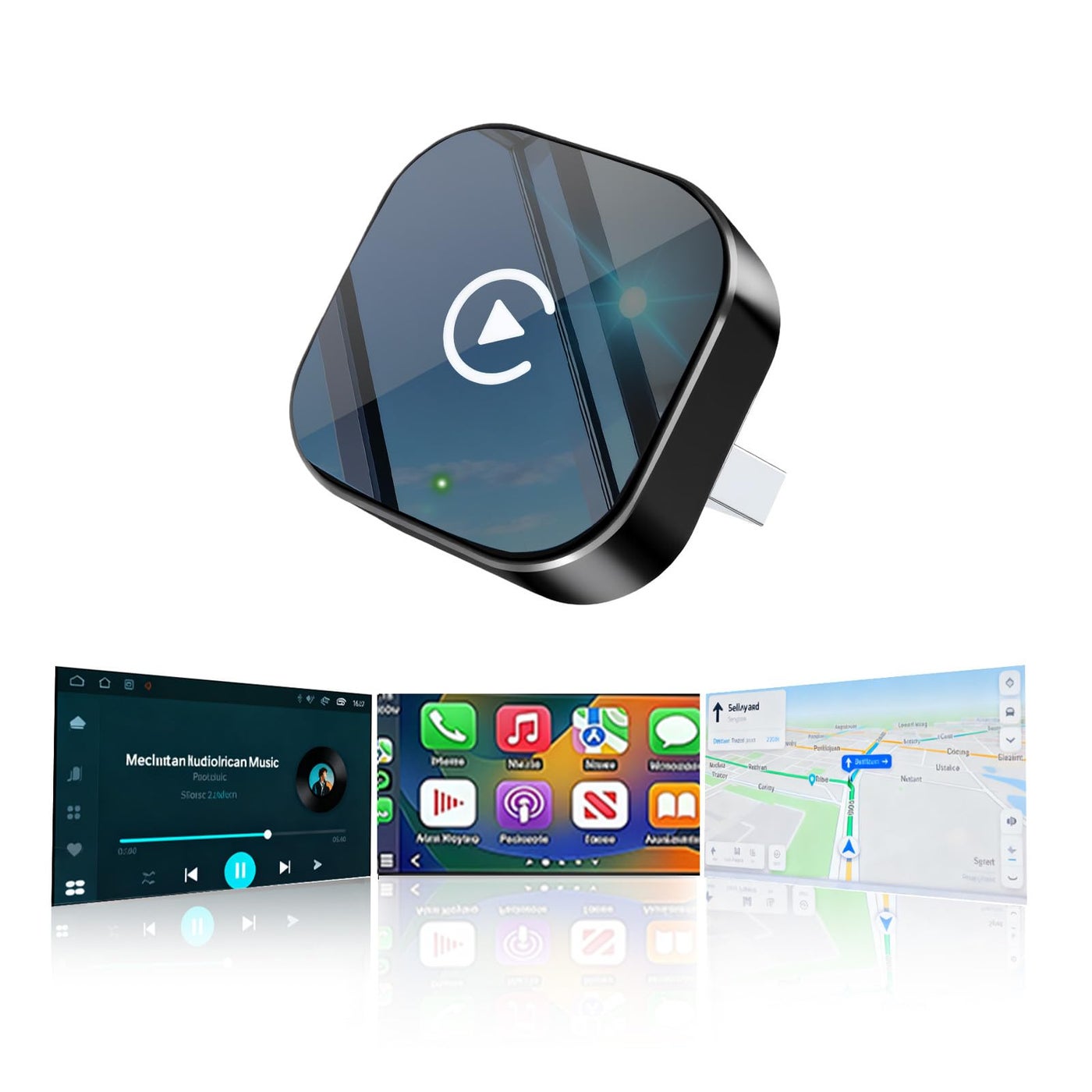 Compare Wireless CarPlay Adapter2026 Upgraded â€“ Suitable for Apple iPhone & Android, with Compact Size, PlugandPlay Convenience, and Fast, Stable Connection for CarPlay & Android Applications at KSA Price