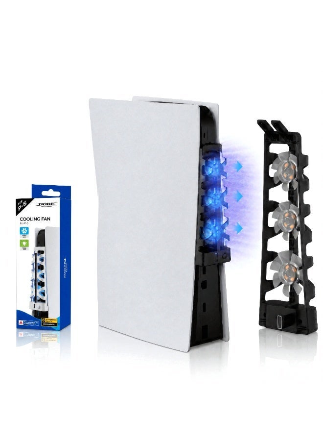 Compare DOBE Cooling Fan for PS5, Rear 3Fan Cooler with LED and USB PassThrough at KSA Price
