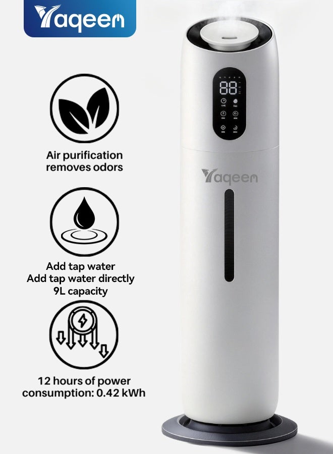 Humidifier for Large Room 9L Top Fill Cool Mist Humidifier…