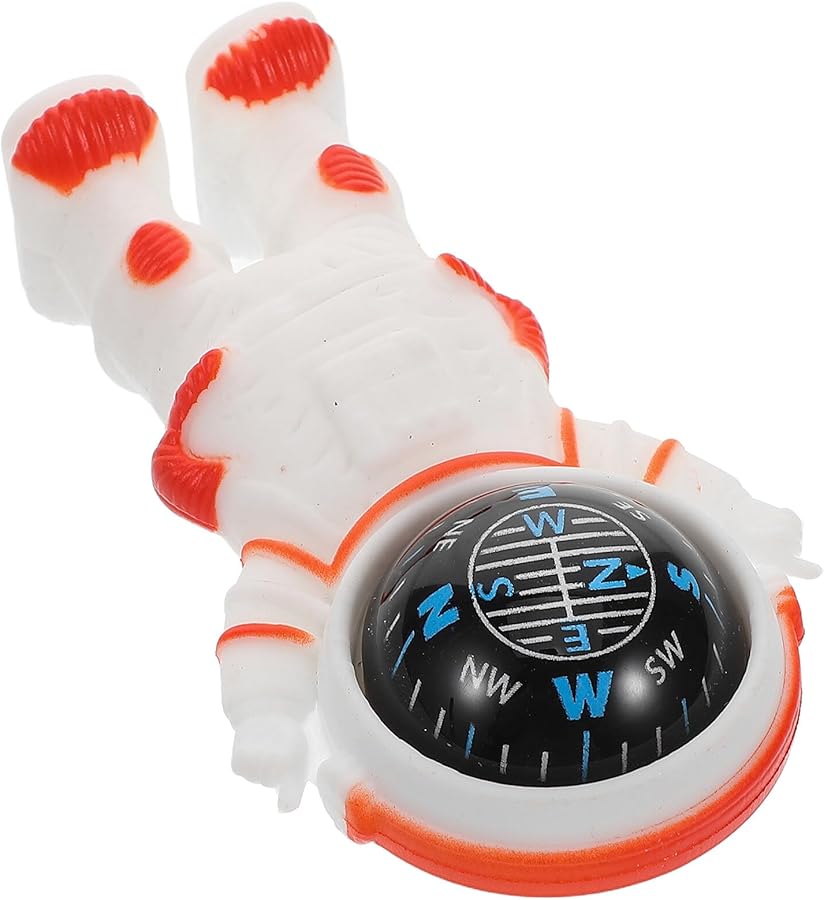 Compare Orange Astronaut Mini Car Compass Dashboard Navigation Tool Precise Vehicle Interior Decoration at KSA Price