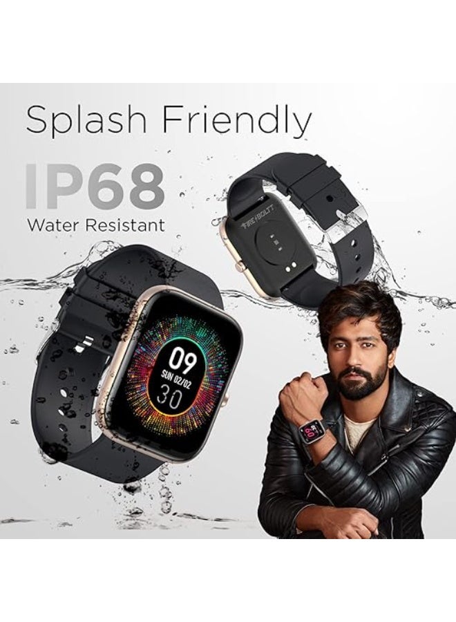 Compare FireBoltt Dazzle 1.69 Smartwatch Full Touch Largest Borderless Display & 60 Sports Modes Swimming with IP68 Rating, Sp02 Tracking, Over 100 Cloud Based Watch Faces at KSA Price