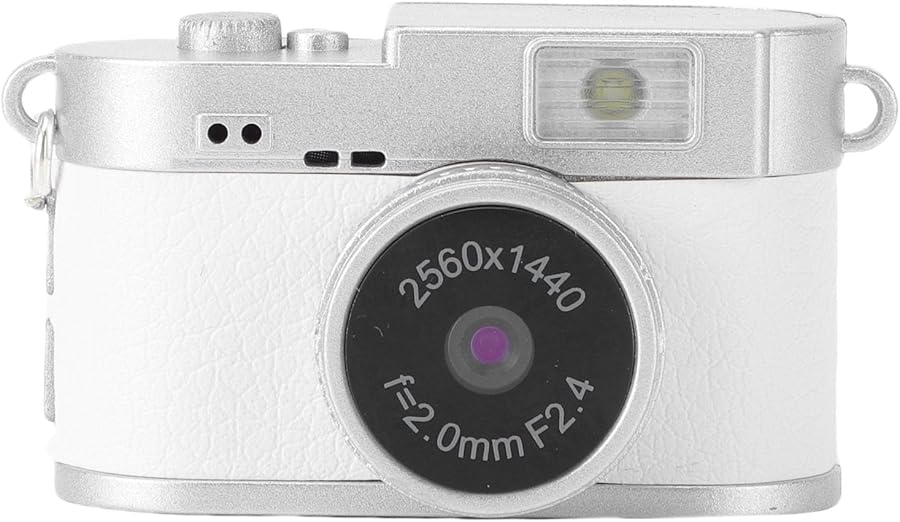 Compare Diyeeni Vintage Digital Camera 2K FHD Video 32GB Card Mini Keychain Gift White at KSA Price