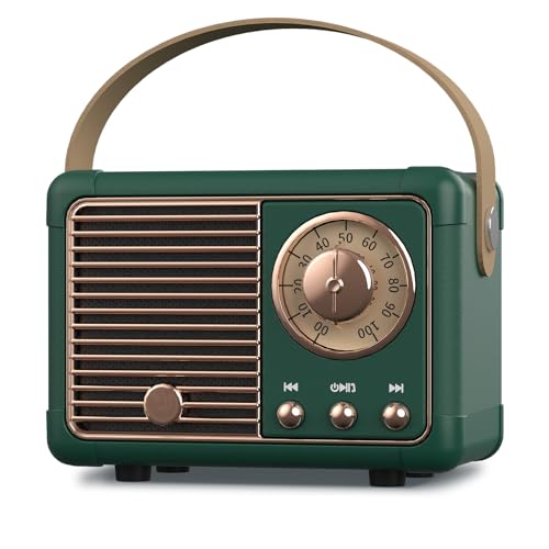PRUNUS J-999 Retro Bluetooth Speaker,Vintage Decor,Mini…