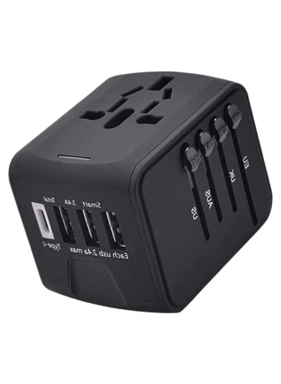 Universal Travel Adapter with 4 Ultra-Fast USB…