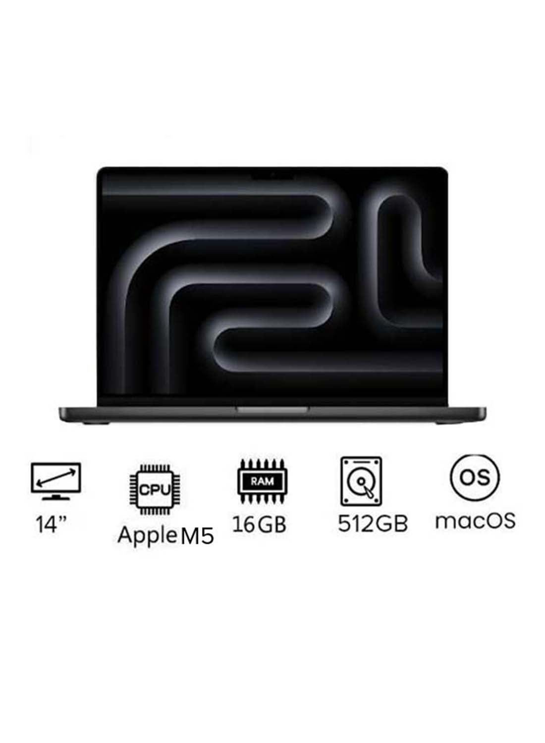 Compare MacBook Pro MDE04 | 14 Inch Display | Apple M5 Chip | 10Core CPU And 10Core GPU | 16GB RAM | 512GB SSD | macOS | English Keyboard | International Version | English Space Black at KSA Price