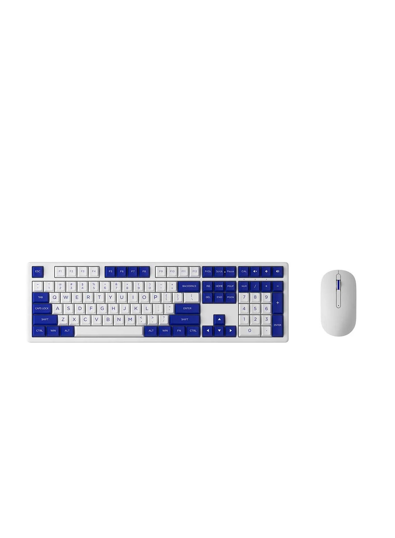 Compare Akko MX108 MonsGeek Wireless Keyboard and Mouse Combo  Blue on White at KSA Price