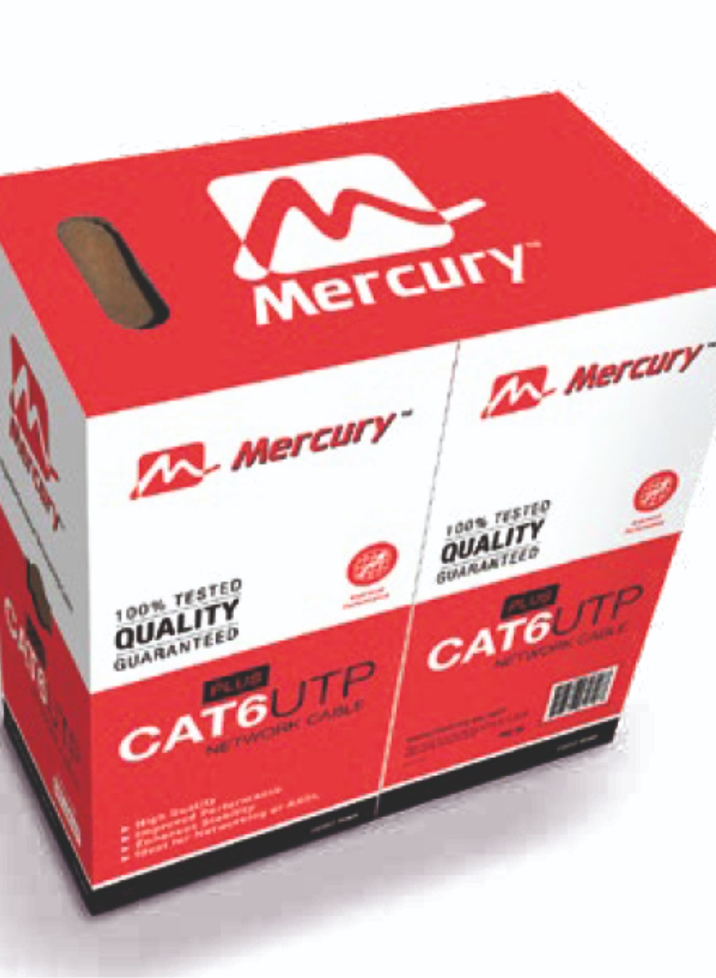 Compare Mercury Cat6 UTP Ethernet Cable 305 Metres Roll, CCA at KSA Price